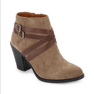 BOGO DEAL Lucky Brand Suede Ankle Boots